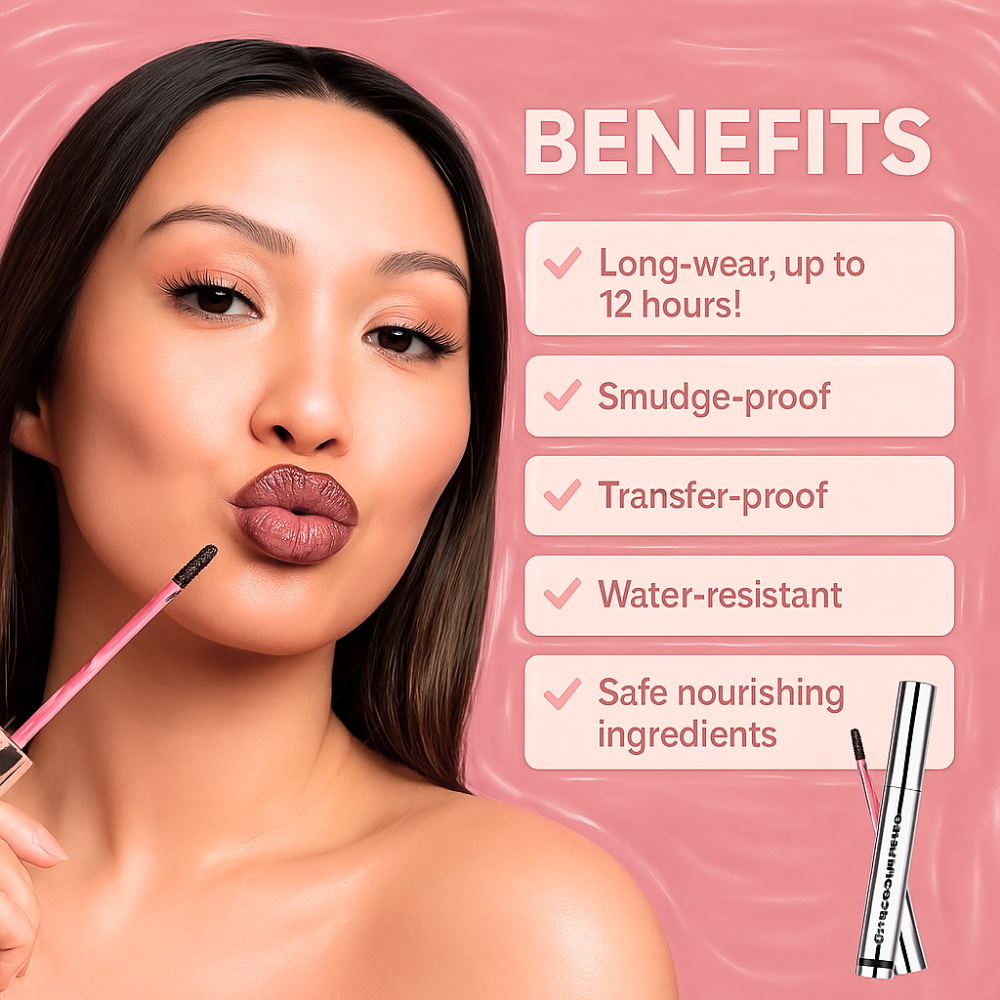 ColorPray™ Lip Tattoo – Voor Langdurige, Vlekkeloze Lippenkleur