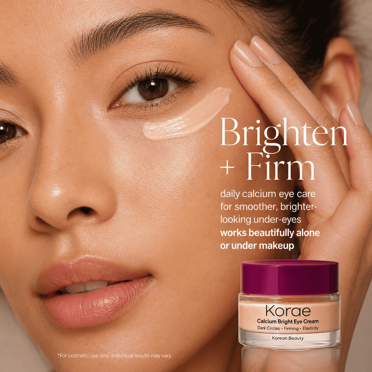 MI'VORA Koreaanse Calcium Bright Oogcrème | Verheldert, egaliseert en perfectioneert