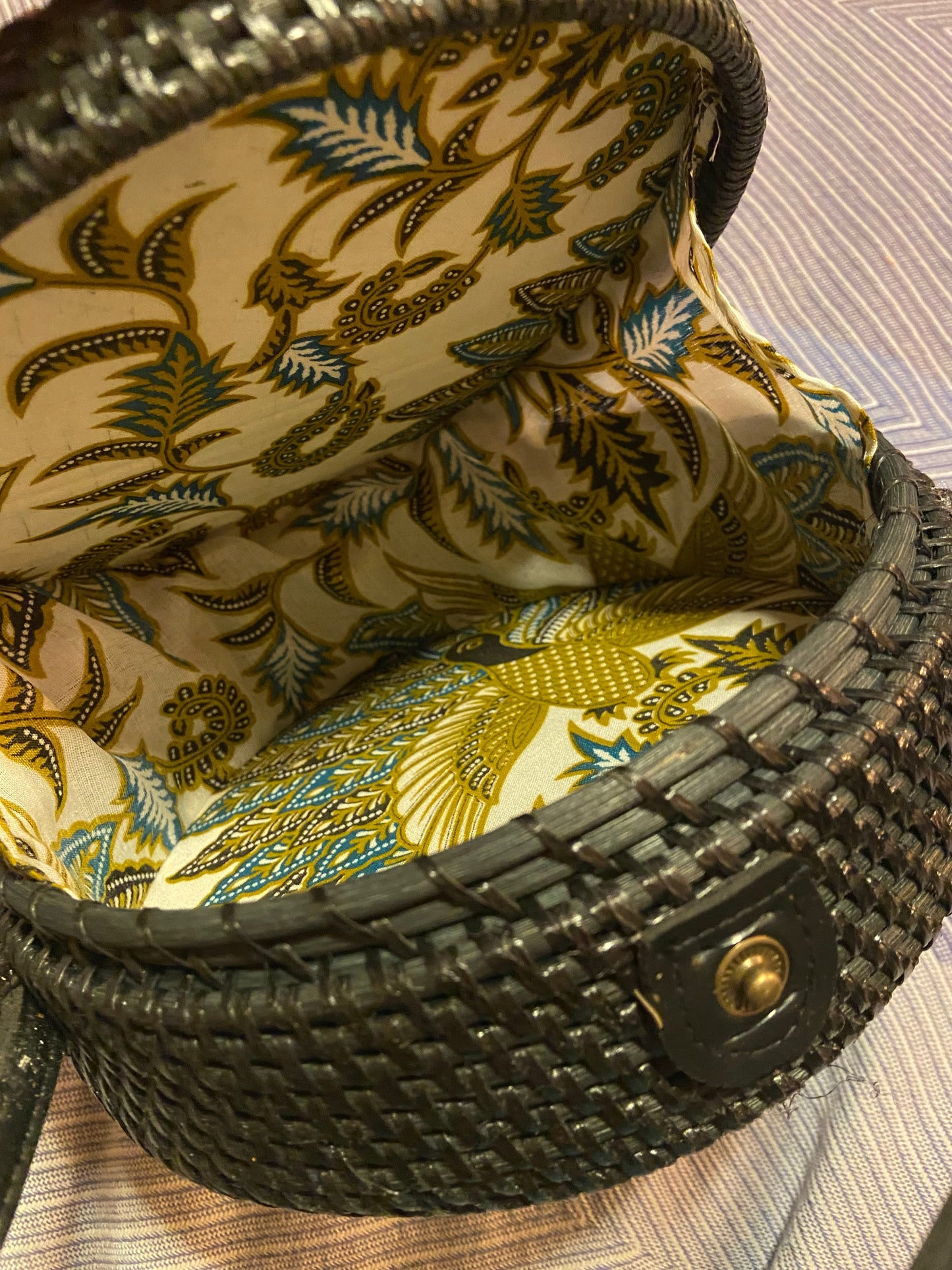 Canggu Black Rattan Bag Bali - Tasje voor al je essentials op een festival
