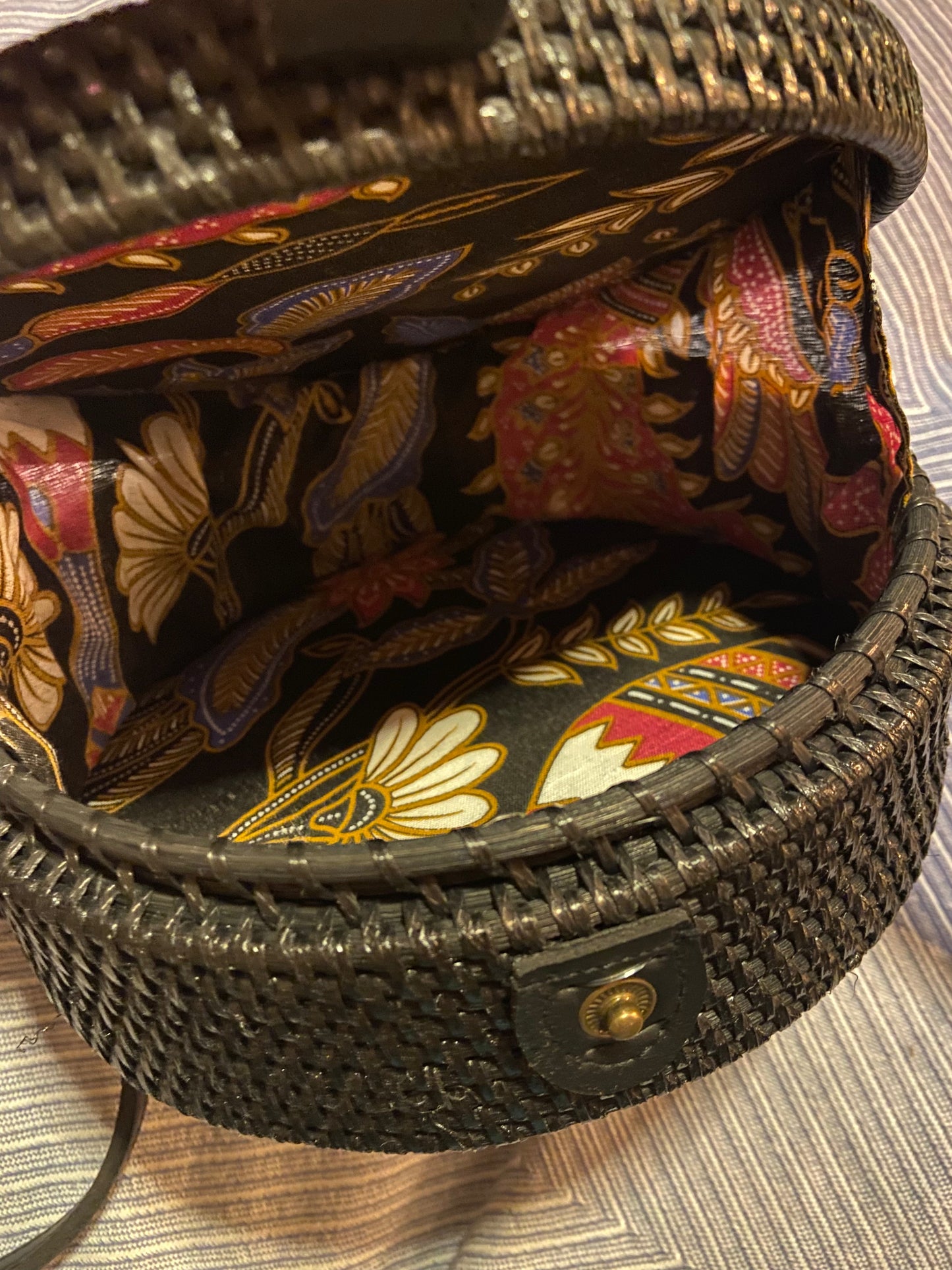 Canggu Black Rattan Bag Bali - Tasje voor al je essentials op een festival