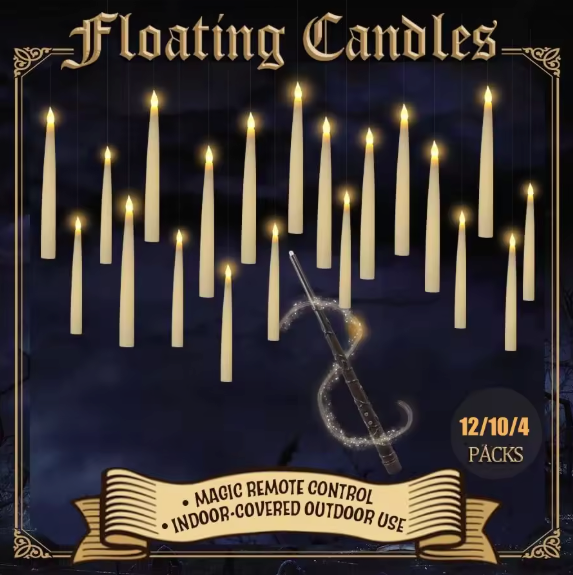 🎃 Familysplace™ - Floating Candles | De ultieme blikvanger voor Halloween of Kerstmis ✨