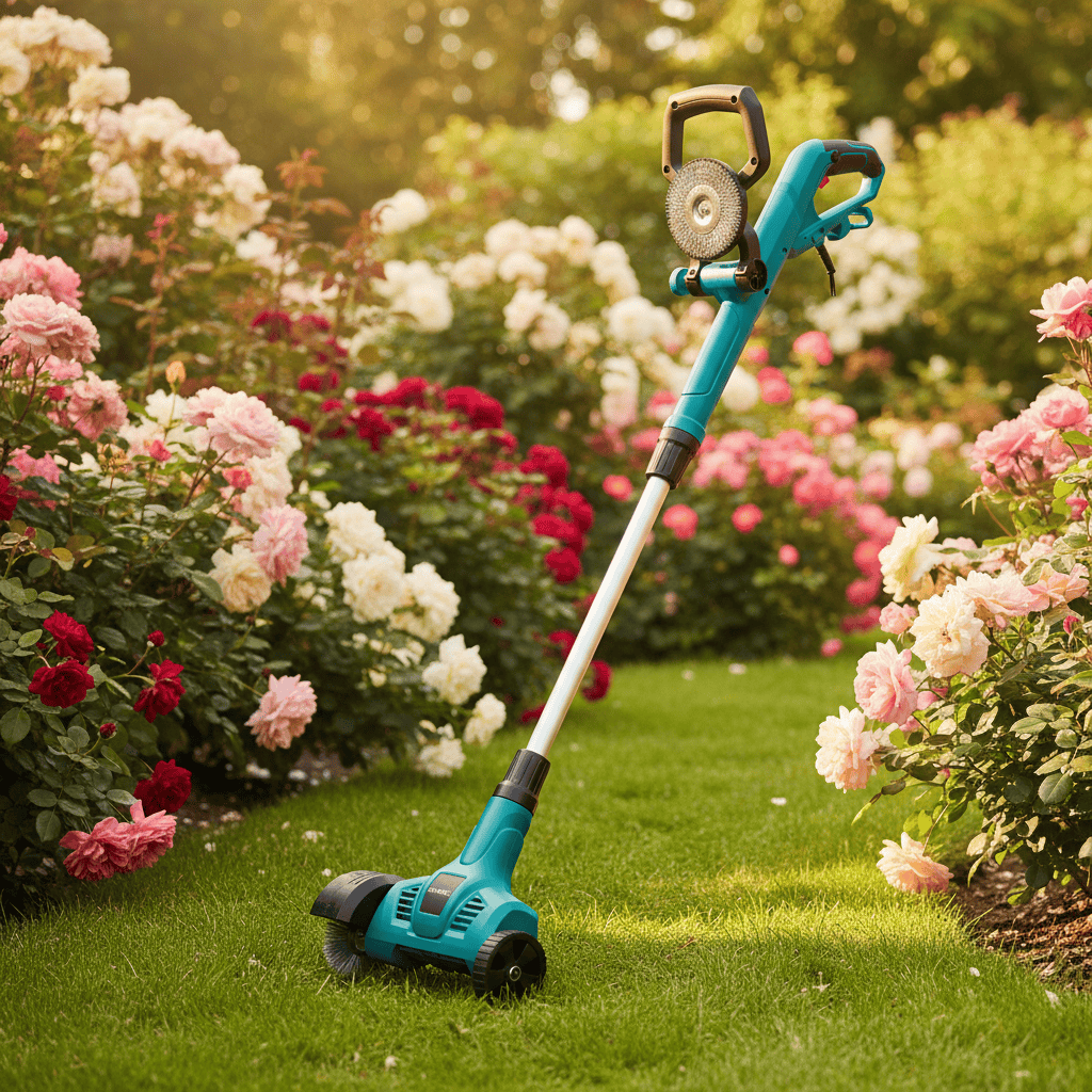 MI'VORA Elektrische Onkruidborstel 500W – telescopisch handvat | incl. staal- en nylonborstel