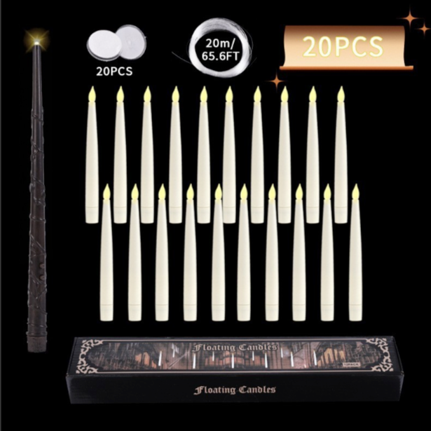 🎃 Familysplace™ - Floating Candles | De ultieme blikvanger voor Halloween of Kerstmis ✨