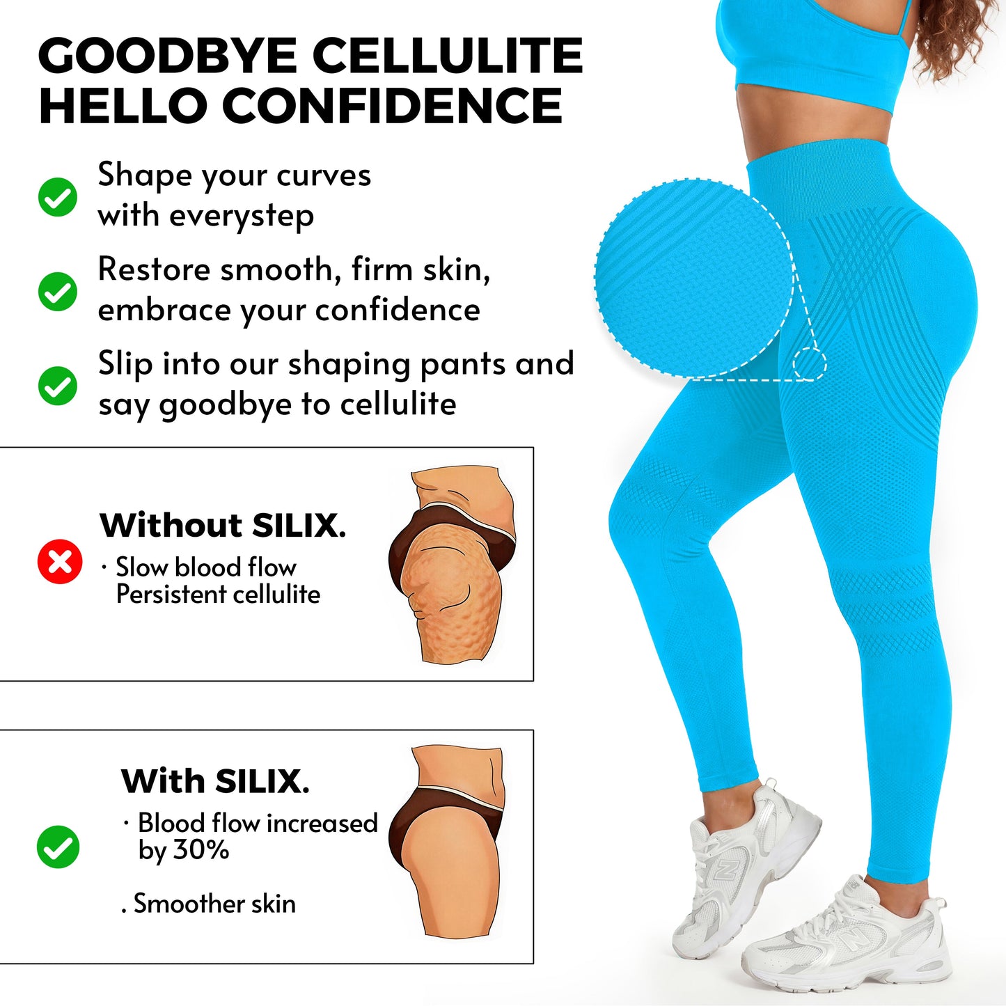 3D Anti-cellulitis legging | Lift je billen alsof een onzichtbare hand ze omhoog duwt