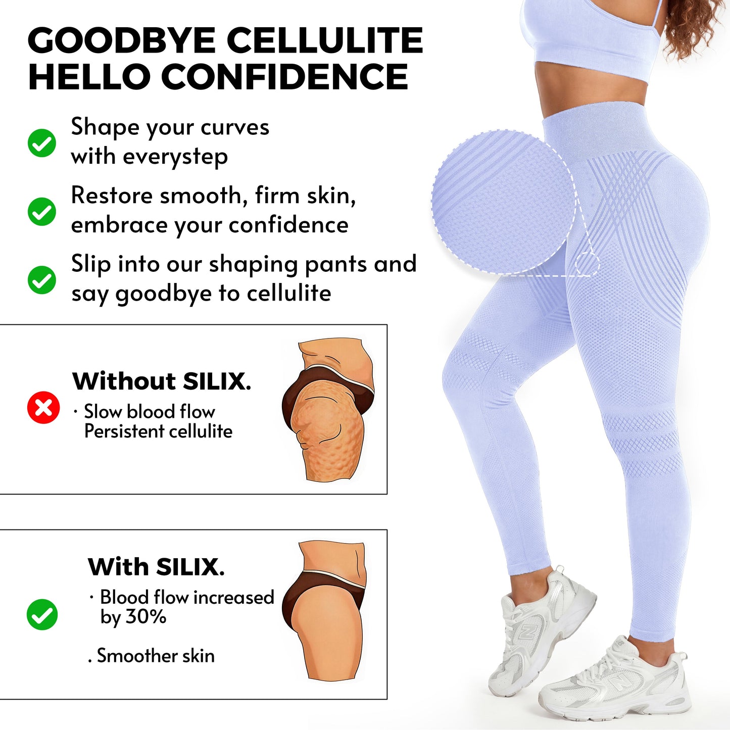3D Anti-cellulitis legging | Lift je billen alsof een onzichtbare hand ze omhoog duwt