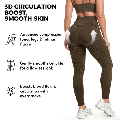 3D Anti-cellulitis legging | Lift je billen alsof een onzichtbare hand ze omhoog duwt