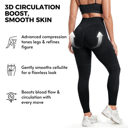 3D Anti-cellulitis legging | Lift je billen alsof een onzichtbare hand ze omhoog duwt