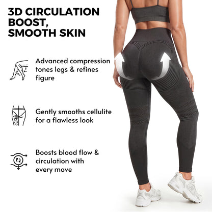 3D Anti-cellulitis legging | Lift je billen alsof een onzichtbare hand ze omhoog duwt