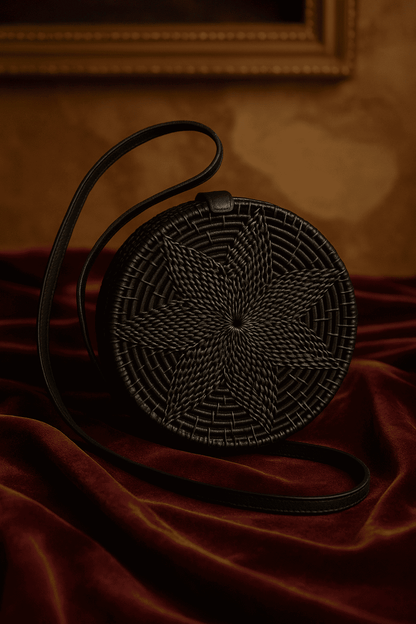 Canggu Black Rattan Bag Bali - Tasje voor al je essentials op een festival