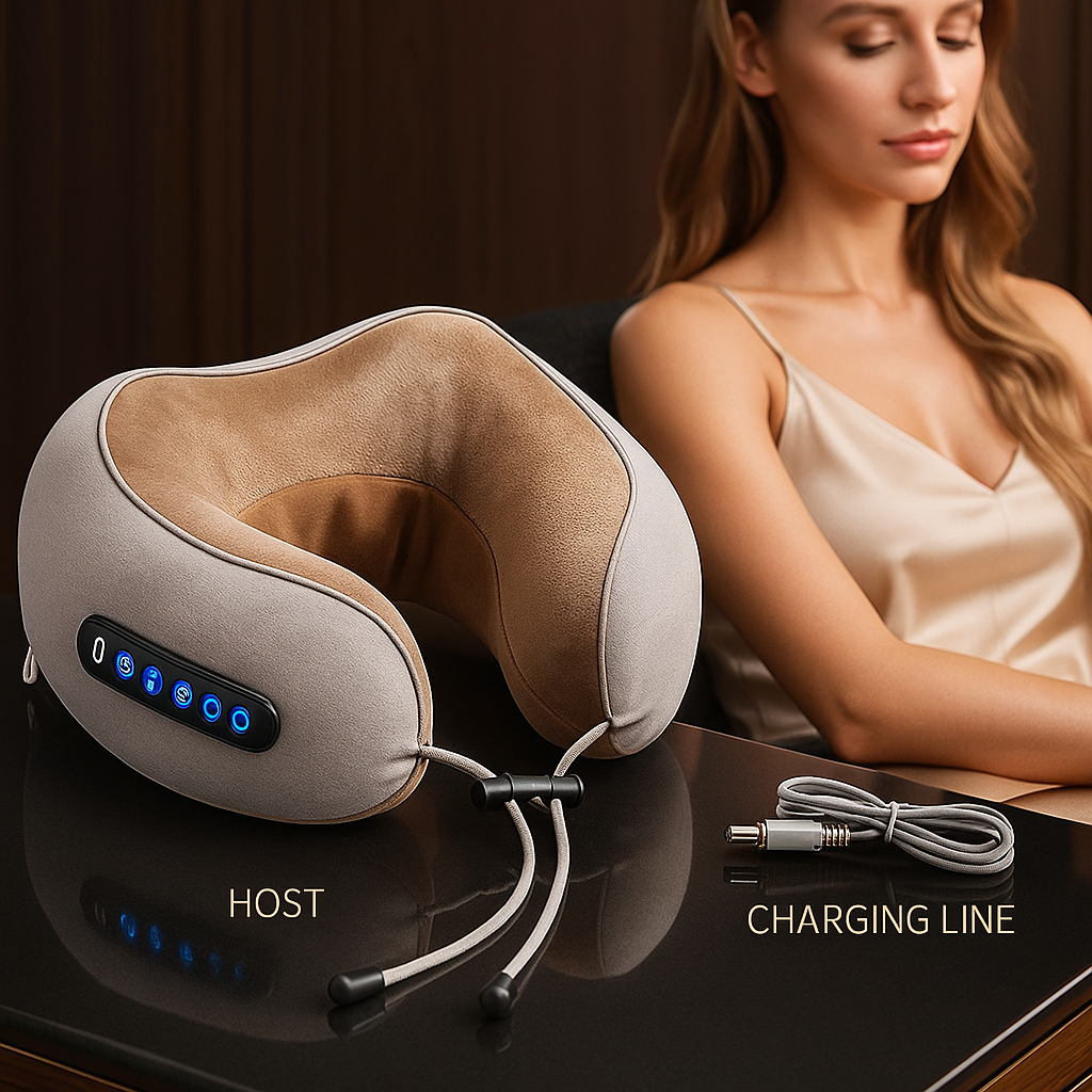 RelaxPro™ Nekmassagekussen – Verlicht Spanning Altijd en Overal