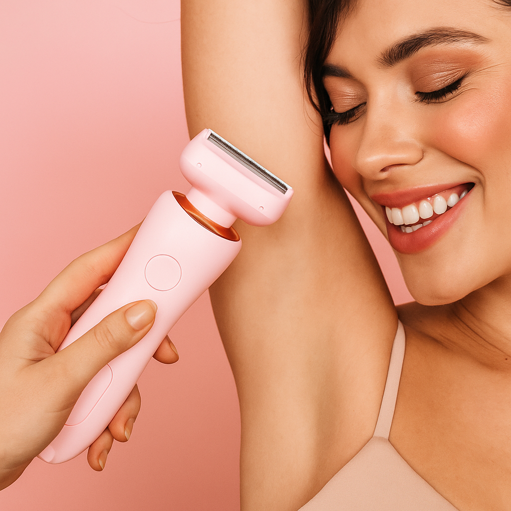 SilkLady Pro™ | Voor een Gladde Huid Zonder Irritatie – Draadloos & Waterdicht Scheerapparaat