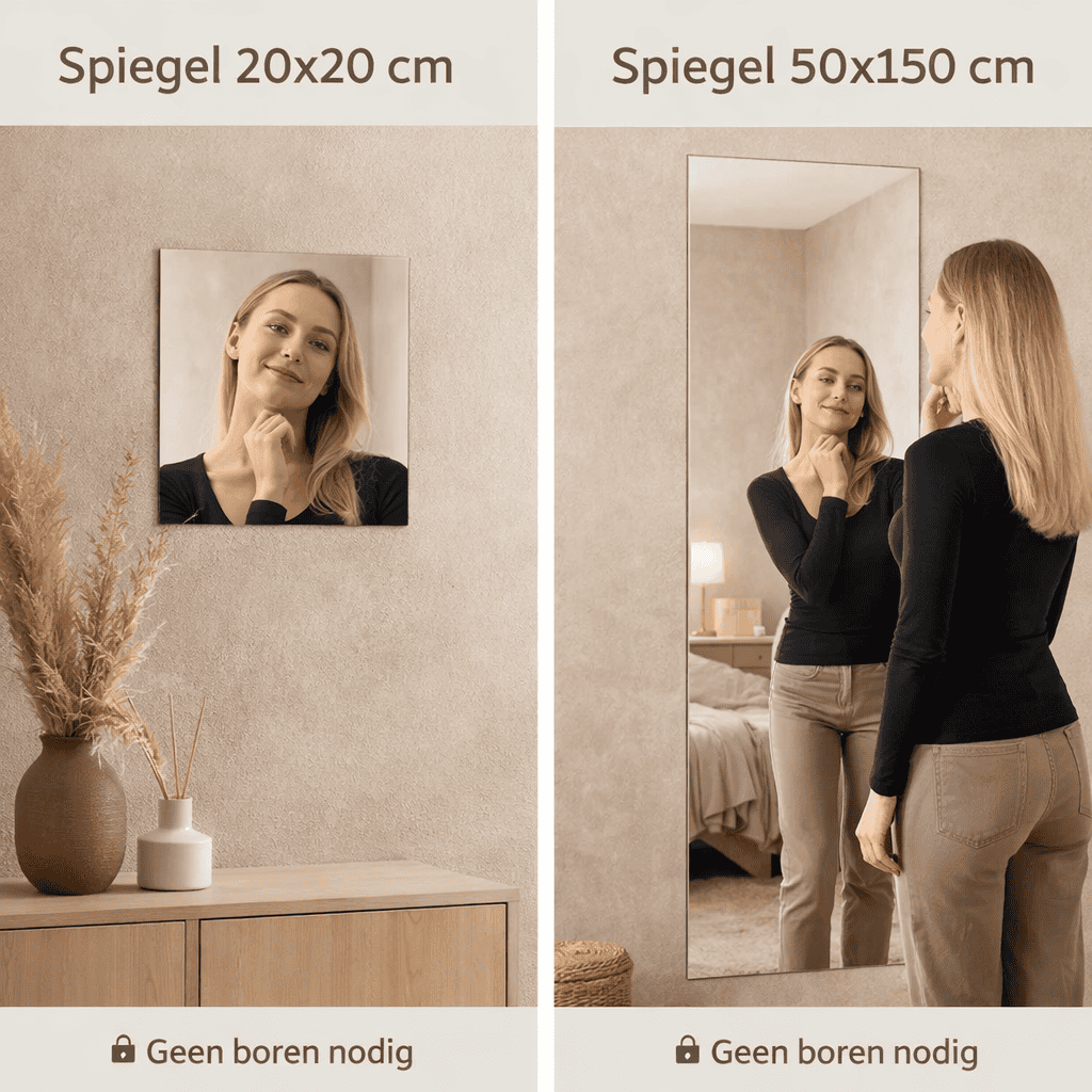 Insta-Mirror™ | Direct een stijlvolle make-up spiegel zonder boren
