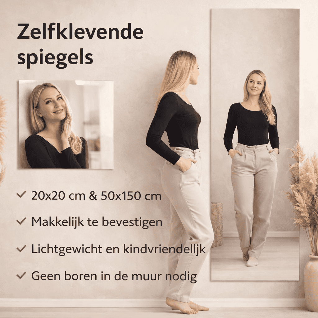 Insta-Mirror™ | Direct een stijlvolle make-up spiegel zonder boren