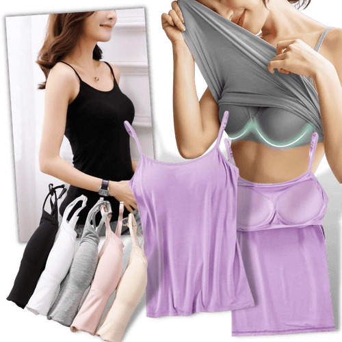 Camisole with Built-In Bra