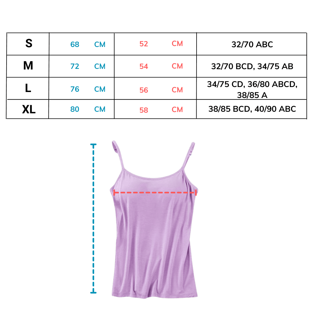 Camisole with Built-In Bra