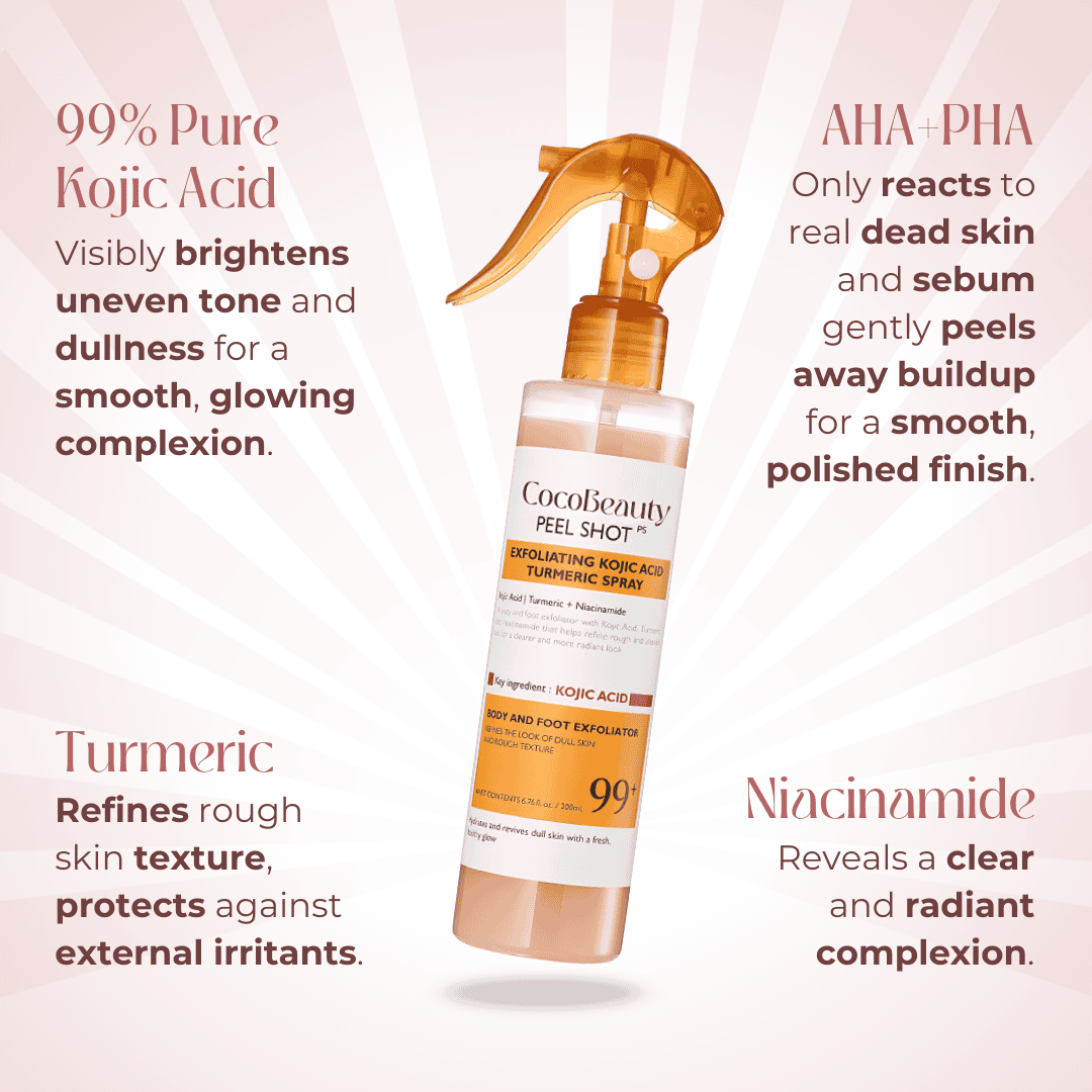 Zachte peeling zonder scrubben op arm en benen met de Body Peeling Spray