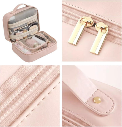 Tavella Lady™ | Make-uptas voor op reis, draagbaar zakje met meerdere vakken, make-uptas met grote capaciteit, make-uptas voor borstels, lippenstiften, eyeliners, Wit, Refer to description, Unisex