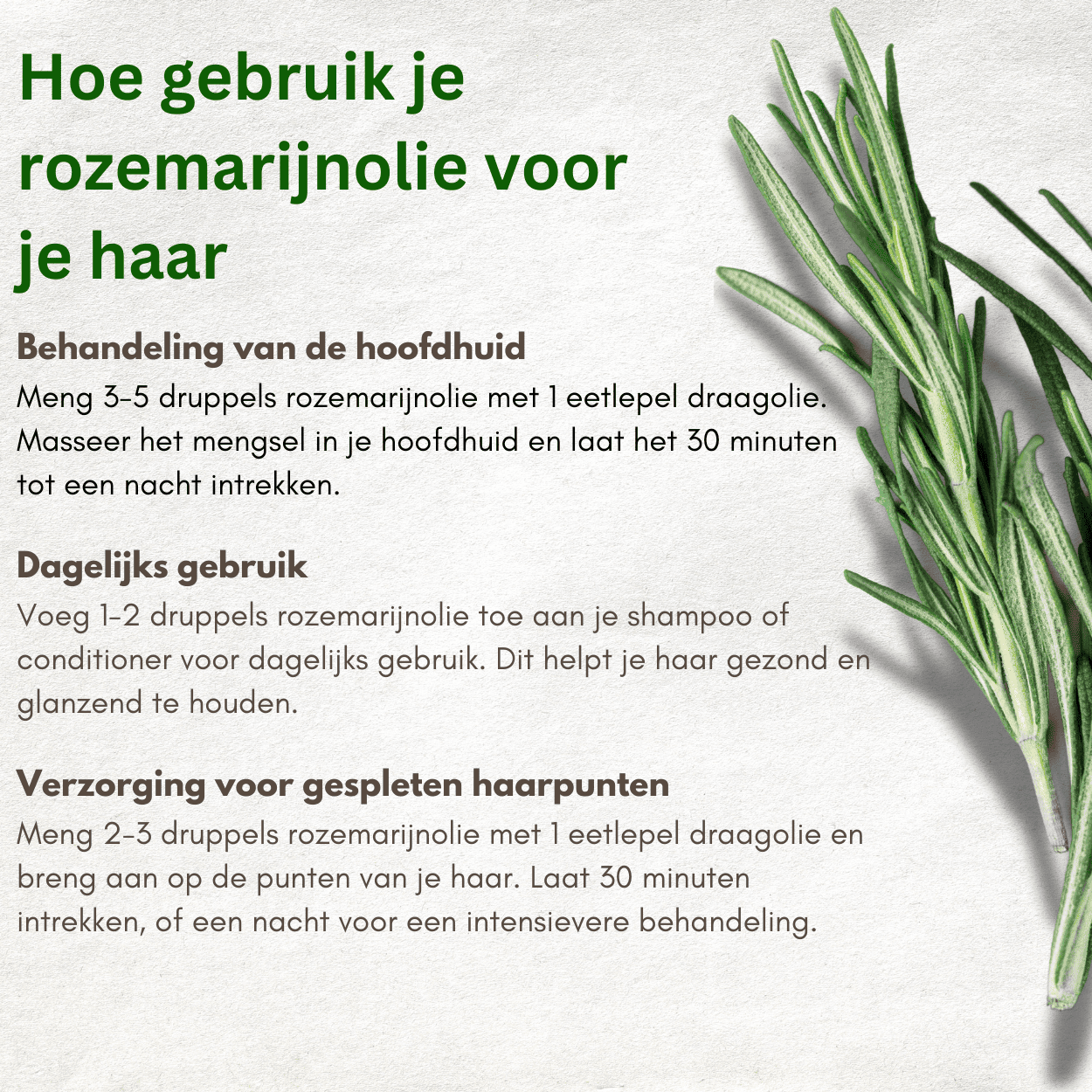 Rozemarijnolie™ | 'Hello again" Haargroei