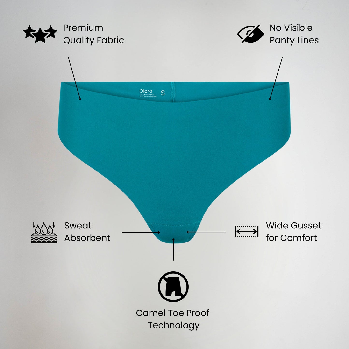 MI'VORA Stringslip Pro | Naadloos onzichtbaar ondergoed met zachte rekbare band