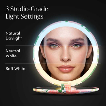Mini Taylor LED Compact Mirror | Vibrant Florals