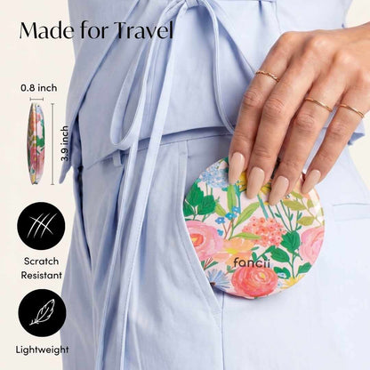 Mini Taylor LED Compact Mirror | Vibrant Florals