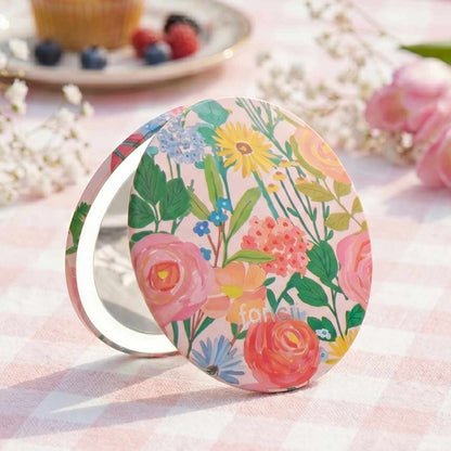 Mini Taylor LED Compact Mirror | Vibrant Florals