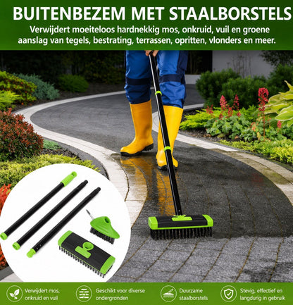 MI'VORA 3-in-1 Onkruidborstel Set