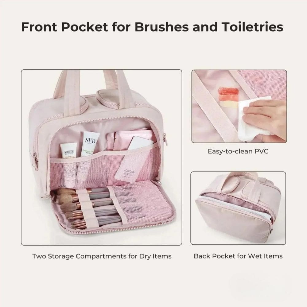 MI'VORA PinkHotCarry™ Toiletry Bag - Take everything with you, just in case!