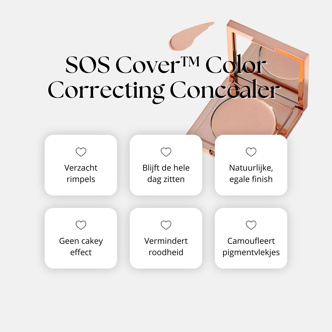 SOS Cover™ Color Correcting Concealer | Camoufleert donkere kringen, roodheid & oneffenheden