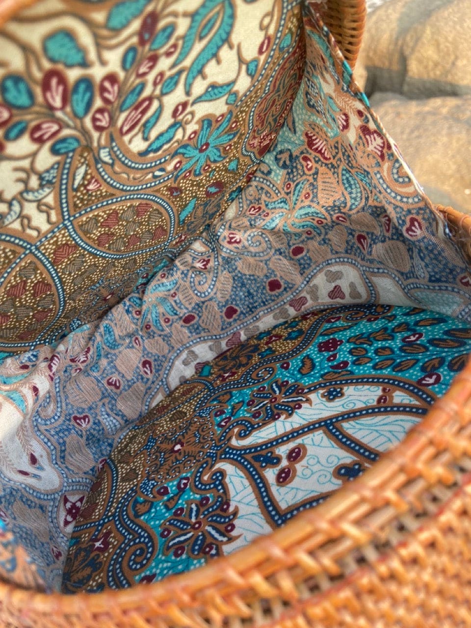 Canggu Brown Rattan Bag Bali -  Tasje voor al je essentials op een festival