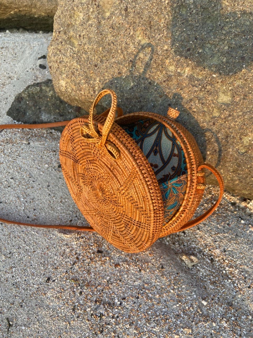 Canggu Brown Rattan Bag Bali -  Tasje voor al je essentials op een festival