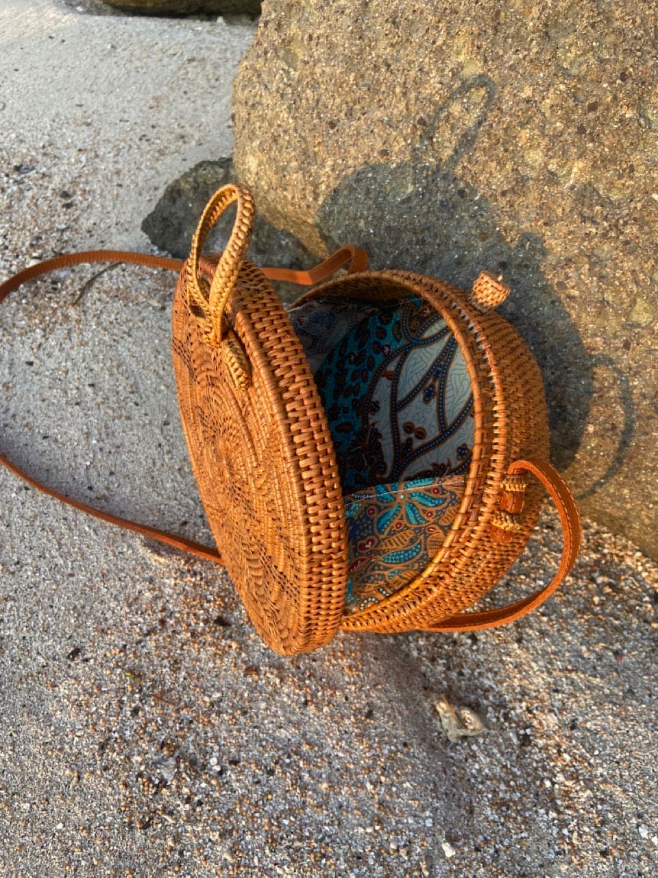 Canggu Brown Rattan Bag Bali -  Tasje voor al je essentials op een festival