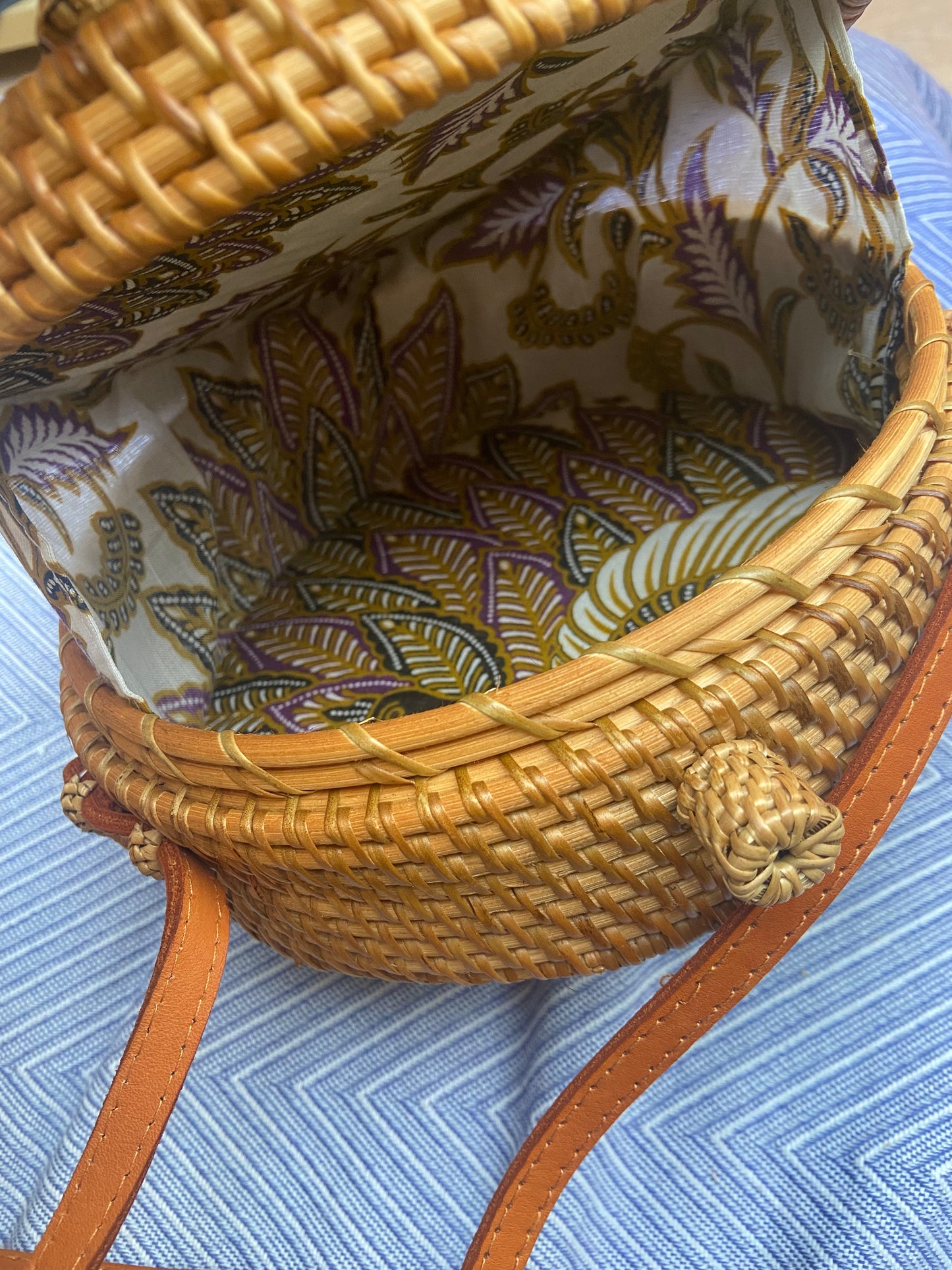 Canggu Brown Rattan Bag Bali -  Tasje voor al je essentials op een festival