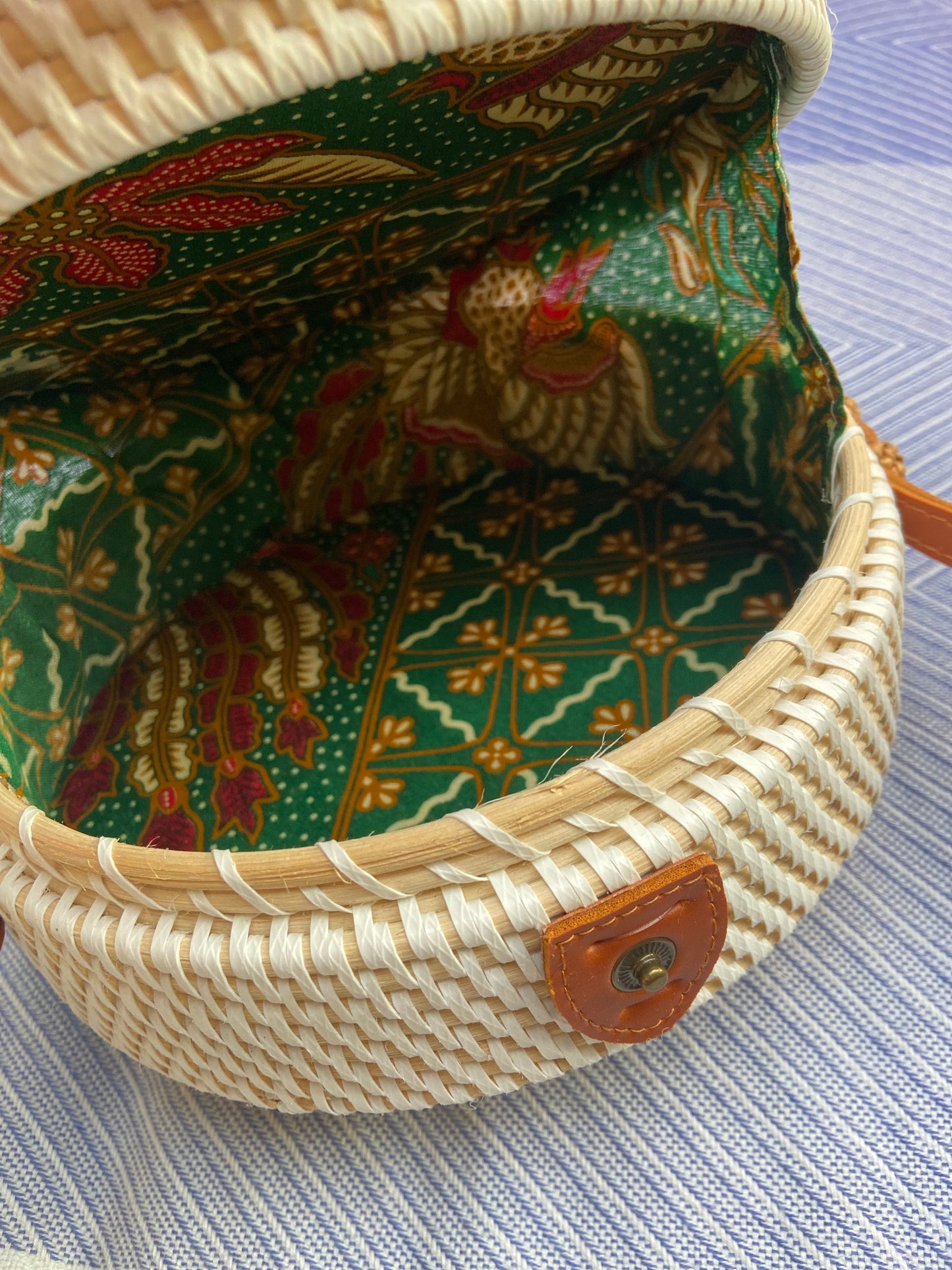 Canggu White Rattan Bag Bali -  Tasje voor al je essentials op een festival