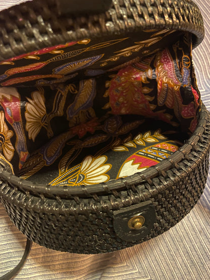 Canggu Black Rattan Bag Bali - Tasje voor al je essentials op een festival