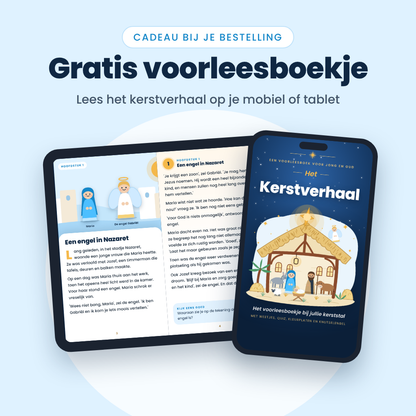 Bouw het kerstverhaal | Kerststal Bouwset met lichtgevende ster