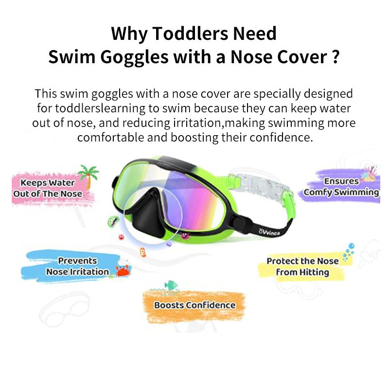 Amazon's Hottest Children's Swimming Goggles and Diving Equipment Silicone Waterproof and Anti-Fog High-Definition Large-Frame Swimming Goggles Manufacturer Wholesale