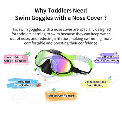 Amazon's Hottest Children's Swimming Goggles and Diving Equipment Silicone Waterproof and Anti-Fog High-Definition Large-Frame Swimming Goggles Manufacturer Wholesale