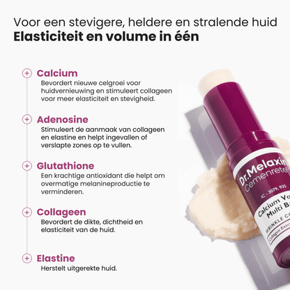 Dr. Melaxin Balm™ Volume en elasticiteit booster! Verstevig je huid door Collageen en Elastine