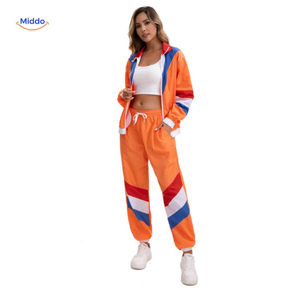 RetroVibe™ Set | 80s WK sportpak, ademend en unisex comfort