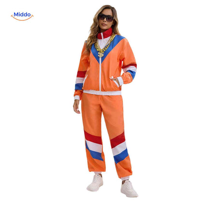 RetroVibe™ Set | 80s WK sportpak, ademend en unisex comfort