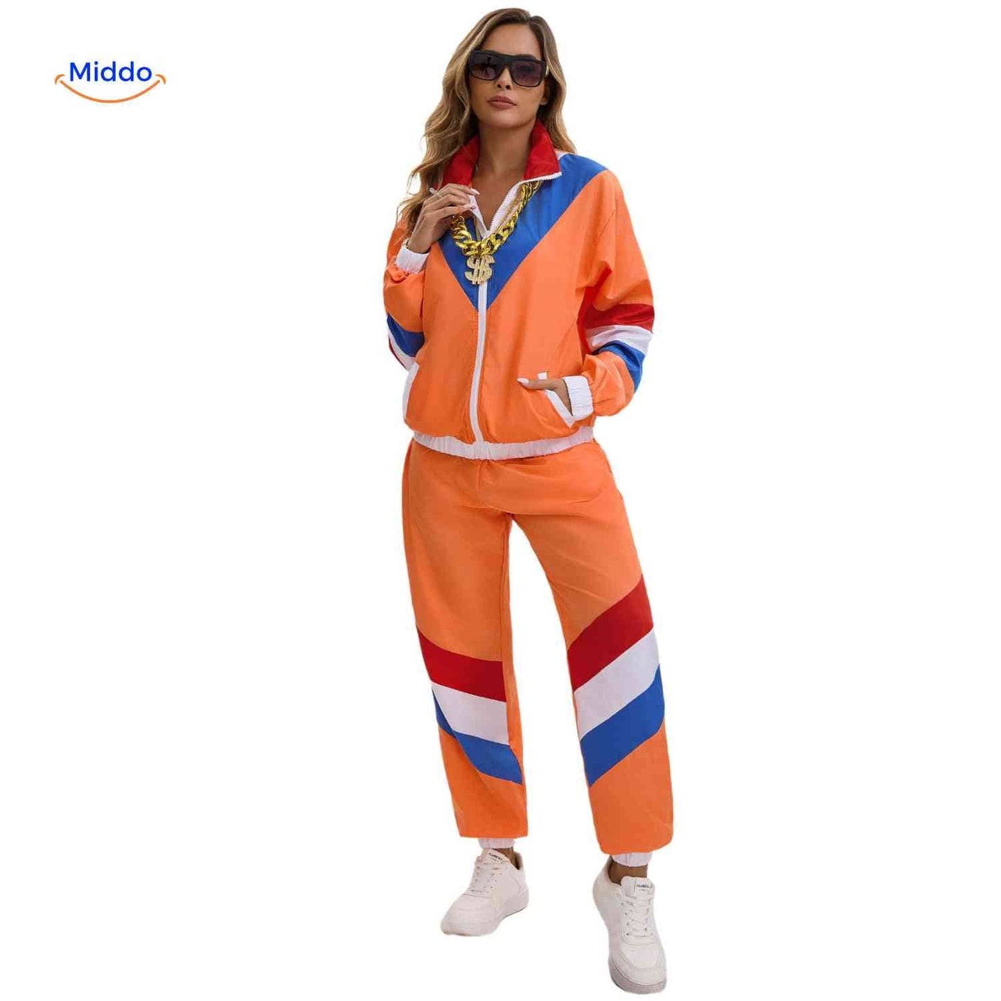RetroVibe™ Set | 80s WK sportpak, ademend en unisex comfort