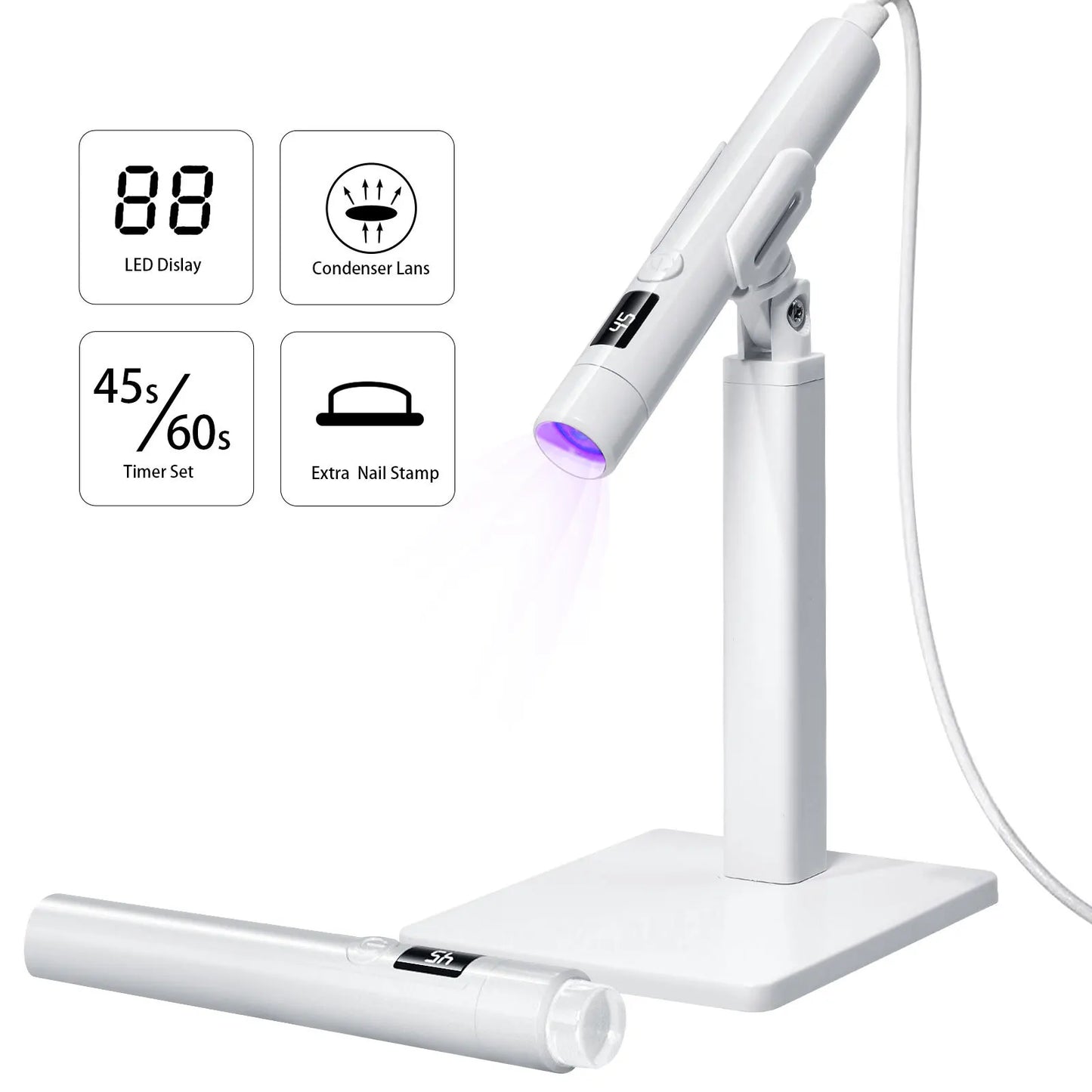 Mini UV LED-licht voor gelnagels USB oplaadbare draagbare draagbare nagellamp Sneldrogende nageldroger voor gelnagellak uitharding