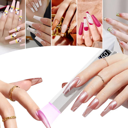YIKOOLIN Handheld UV/LED Lamp voor Nagels 3W Draagbare Mini UV Lamp voor Gel Nagels 2 Timer Instellingen LED Nagellamp Thuisgebruik