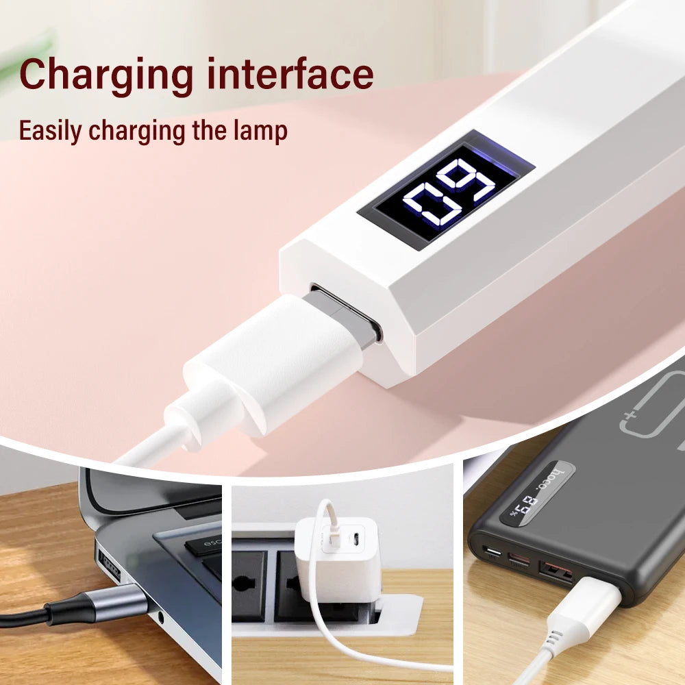 YIKOOLIN Handheld UV/LED Lamp voor Nagels 3W Draagbare Mini UV Lamp voor Gel Nagels 2 Timer Instellingen LED Nagellamp Thuisgebruik