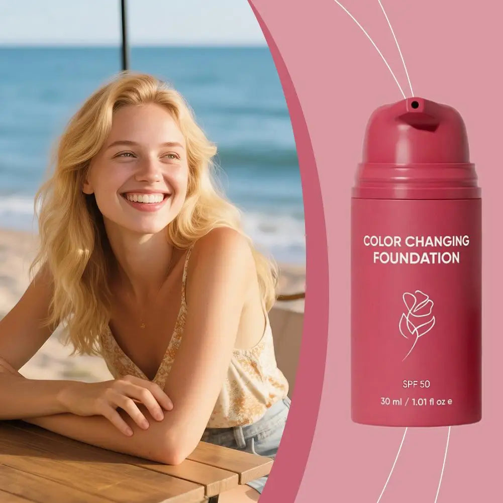 Kleurveranderende Foundation SPF50 - Altijd de Juiste Tint