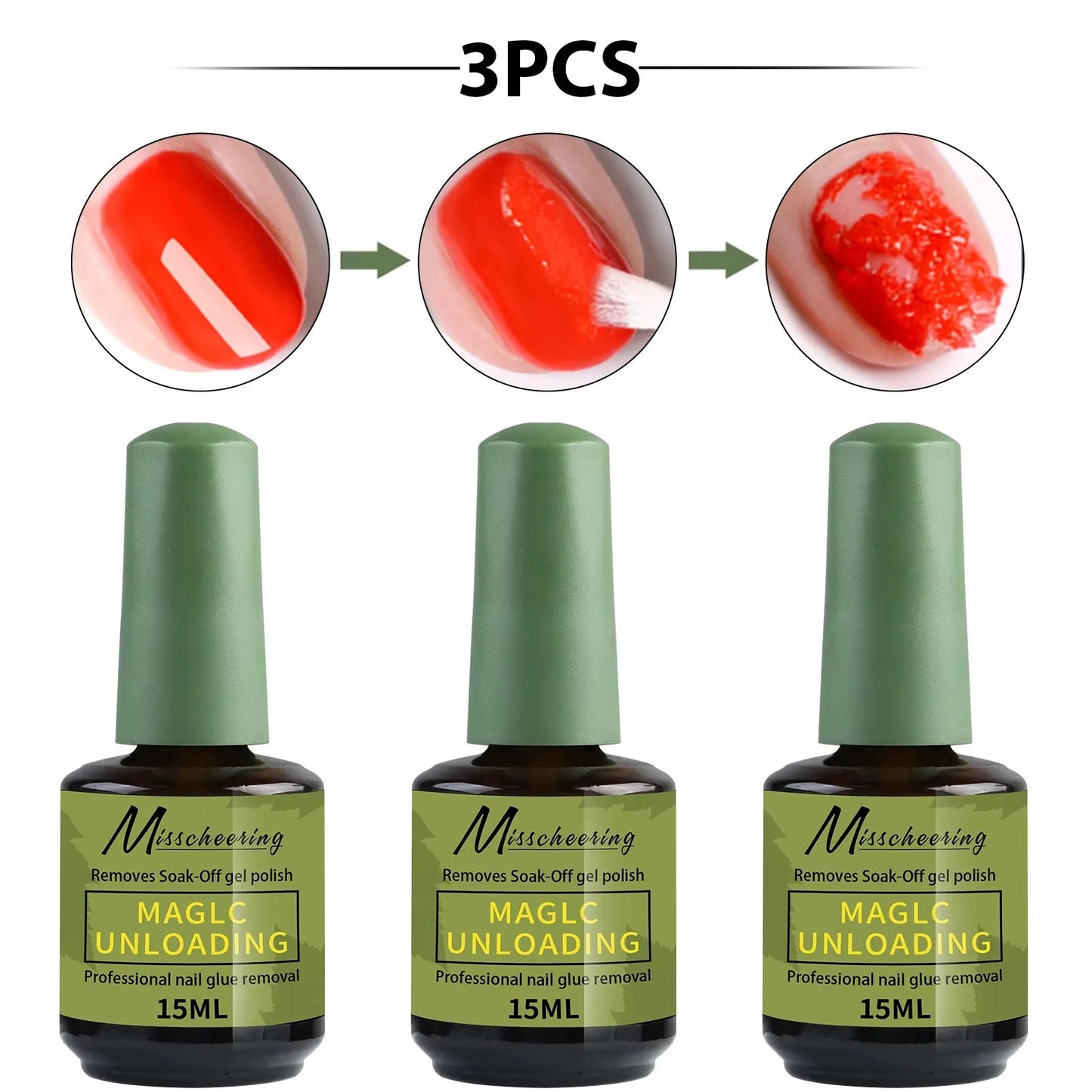 MI'VORA Gellak Remover, met verwijderingshulpmiddel zonder chemicaliën