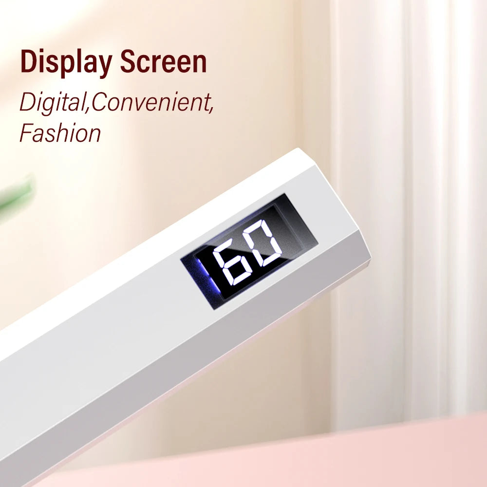 YIKOOLIN Handheld UV/LED Lamp voor Nagels 3W Draagbare Mini UV Lamp voor Gel Nagels 2 Timer Instellingen LED Nagellamp Thuisgebruik