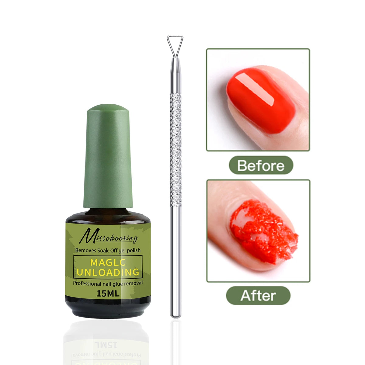 MI'VORA Gellak Remover, met verwijderingshulpmiddel zonder chemicaliën