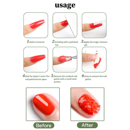 MI'VORA Gellak Remover, met verwijderingshulpmiddel zonder chemicaliën